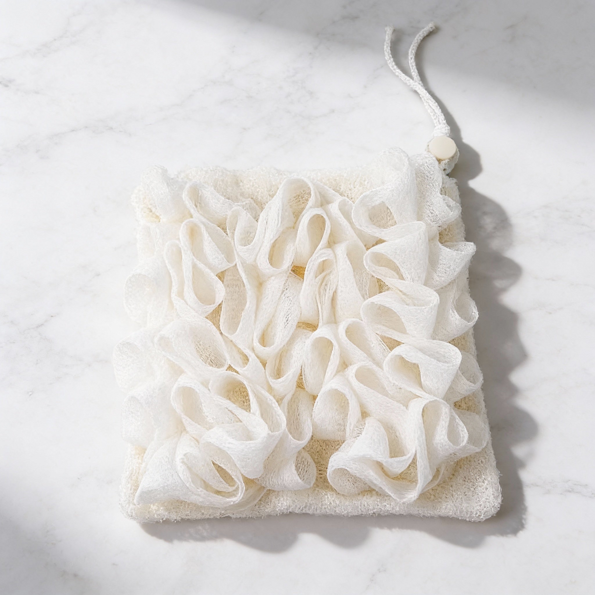 Beige Soap Pocket Loofah
